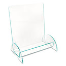 deflecto® wholesale. Euro-style Docuholder, Magazine Size, 9.81w X 6.31d X11h, Green Tinted. HSD Wholesale: Janitorial Supplies, Breakroom Supplies, Office Supplies.