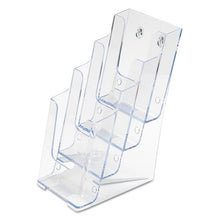 Load image into Gallery viewer, deflecto® wholesale. 4-compartment Docuholder, Leaflet Size, 4.88w X 6.13d X 10h, Clear. HSD Wholesale: Janitorial Supplies, Breakroom Supplies, Office Supplies.