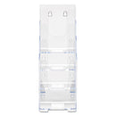 deflecto® wholesale. 4-compartment Docuholder, Leaflet Size, 4.88w X 6.13d X 10h, Clear. HSD Wholesale: Janitorial Supplies, Breakroom Supplies, Office Supplies.