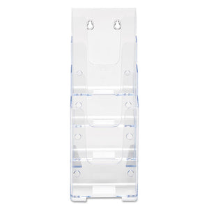 deflecto® wholesale. 4-compartment Docuholder, Leaflet Size, 4.88w X 6.13d X 10h, Clear. HSD Wholesale: Janitorial Supplies, Breakroom Supplies, Office Supplies.