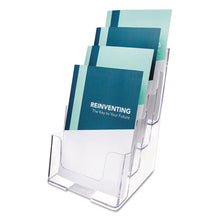 Load image into Gallery viewer, deflecto® wholesale. 4-compartment Docuholder, Booklet Size, 6.88w X 6.25d X 10h, Clear. HSD Wholesale: Janitorial Supplies, Breakroom Supplies, Office Supplies.