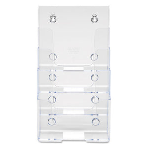 deflecto® wholesale. 4-compartment Docuholder, Booklet Size, 6.88w X 6.25d X 10h, Clear. HSD Wholesale: Janitorial Supplies, Breakroom Supplies, Office Supplies.