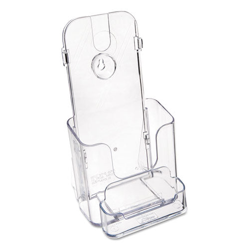 deflecto® wholesale. Docuholder For Countertop-wall-mount W-card Holder, 4.38w X 4.25d X 7.75h, Clear. HSD Wholesale: Janitorial Supplies, Breakroom Supplies, Office Supplies.