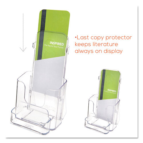 deflecto® wholesale. Docuholder For Countertop-wall-mount W-card Holder, 4.38w X 4.25d X 7.75h, Clear. HSD Wholesale: Janitorial Supplies, Breakroom Supplies, Office Supplies.