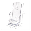 deflecto® wholesale. Docuholder For Countertop-wall-mount W-card Holder, 4.38w X 4.25d X 7.75h, Clear. HSD Wholesale: Janitorial Supplies, Breakroom Supplies, Office Supplies.