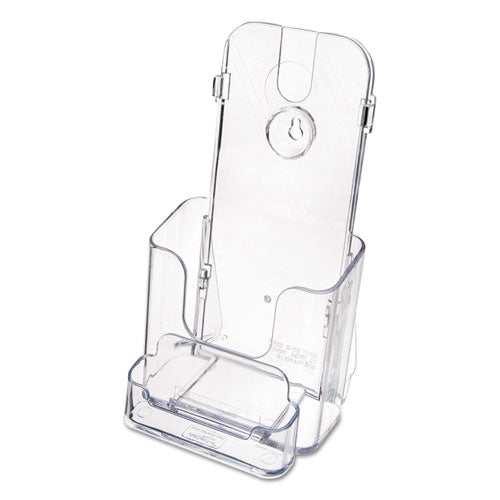 deflecto® wholesale. Docuholder For Countertop-wall-mount W-card Holder, 4.38w X 4.25d X 7.75h, Clear. HSD Wholesale: Janitorial Supplies, Breakroom Supplies, Office Supplies.