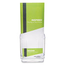 deflecto® wholesale. Docuholder For Countertop-wall-mount W-card Holder, 4.38w X 4.25d X 7.75h, Clear. HSD Wholesale: Janitorial Supplies, Breakroom Supplies, Office Supplies.