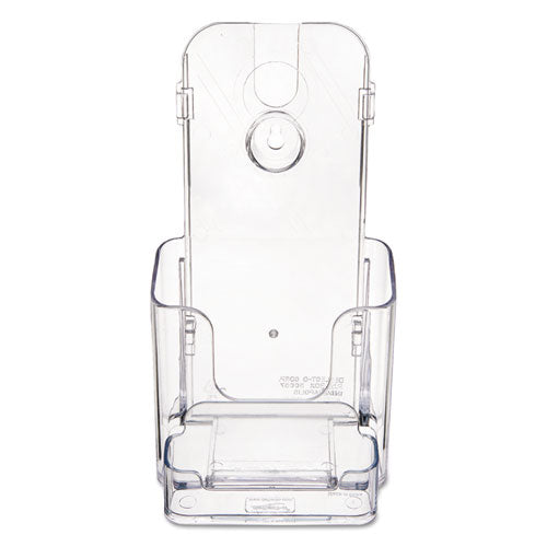 deflecto® wholesale. Docuholder For Countertop-wall-mount W-card Holder, 4.38w X 4.25d X 7.75h, Clear. HSD Wholesale: Janitorial Supplies, Breakroom Supplies, Office Supplies.