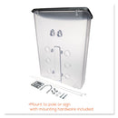 deflecto® wholesale. Outdoor Literature Box, 10w X 4.5d X 13.13h, Clear-black. HSD Wholesale: Janitorial Supplies, Breakroom Supplies, Office Supplies.