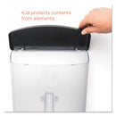 deflecto® wholesale. Outdoor Literature Box, 10w X 4.5d X 13.13h, Clear-black. HSD Wholesale: Janitorial Supplies, Breakroom Supplies, Office Supplies.