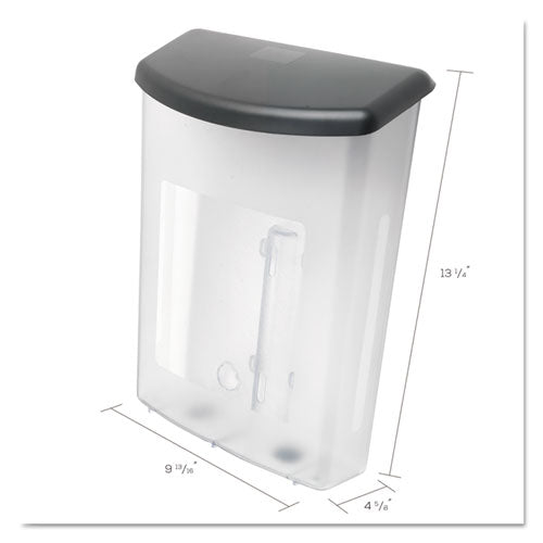 deflecto® wholesale. Outdoor Literature Box, 10w X 4.5d X 13.13h, Clear-black. HSD Wholesale: Janitorial Supplies, Breakroom Supplies, Office Supplies.