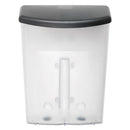 deflecto® wholesale. Outdoor Literature Box, 10w X 4.5d X 13.13h, Clear-black. HSD Wholesale: Janitorial Supplies, Breakroom Supplies, Office Supplies.