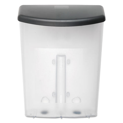 deflecto® wholesale. Outdoor Literature Box, 10w X 4.5d X 13.13h, Clear-black. HSD Wholesale: Janitorial Supplies, Breakroom Supplies, Office Supplies.