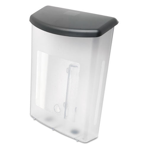 deflecto® wholesale. Outdoor Literature Box, 10w X 4.5d X 13.13h, Clear-black. HSD Wholesale: Janitorial Supplies, Breakroom Supplies, Office Supplies.
