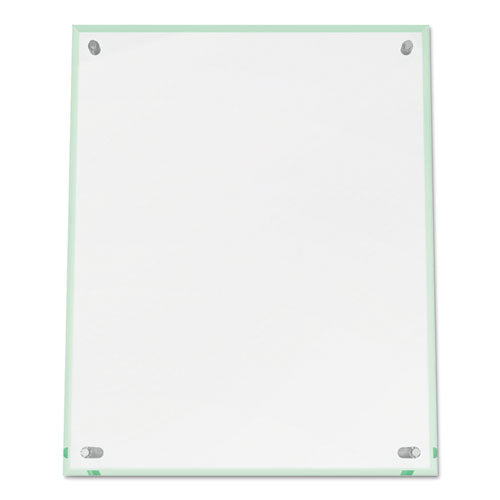 deflecto® wholesale. Superior Image Beveled Edge Sign Holder, Letter Insert, Clear-green-tinted Edges. HSD Wholesale: Janitorial Supplies, Breakroom Supplies, Office Supplies.