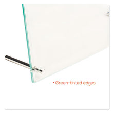 Load image into Gallery viewer, deflecto® wholesale. Superior Image Beveled Edge Sign Holder, Letter Insert, Clear-green-tinted Edges. HSD Wholesale: Janitorial Supplies, Breakroom Supplies, Office Supplies.