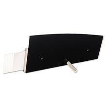 Load image into Gallery viewer, deflecto® wholesale. Interior Image Anti-glare Sign Holder, Landscape, 8 1-2 X 2 Insert, Black-silver. HSD Wholesale: Janitorial Supplies, Breakroom Supplies, Office Supplies.