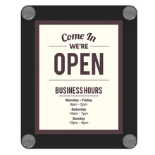 Load image into Gallery viewer, deflecto® wholesale. Superior Image Window Display, 8 1-2 X 11 Insert, Clear-black. HSD Wholesale: Janitorial Supplies, Breakroom Supplies, Office Supplies.