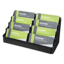 Load image into Gallery viewer, deflecto® wholesale. 8-tier Recycled Business Card Holder, 400 Card Cap, 7 7-8 X 3 7-8 X 3 3-8, Black. HSD Wholesale: Janitorial Supplies, Breakroom Supplies, Office Supplies.