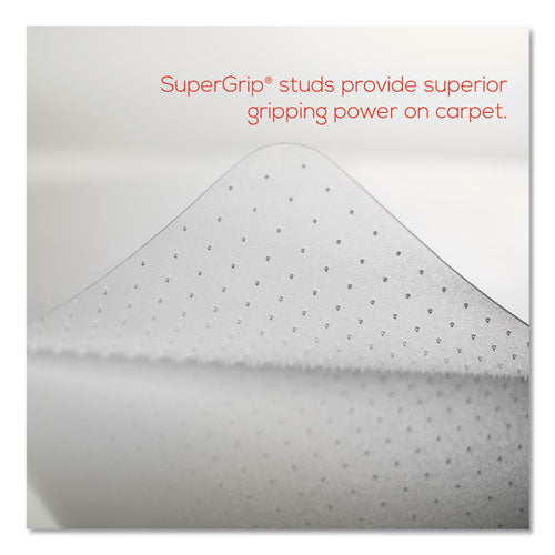 deflecto® wholesale. Economat Occasional Use Chair Mat, Low Pile Carpet, Roll, 36 X 48, Lipped, Clear. HSD Wholesale: Janitorial Supplies, Breakroom Supplies, Office Supplies.