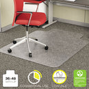 deflecto® wholesale. Economat Occasional Use Chair Mat, Low Pile Carpet, Flat, 36 X 48, Lipped, Clear. HSD Wholesale: Janitorial Supplies, Breakroom Supplies, Office Supplies.
