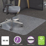 deflecto® wholesale. All Day Use Chair Mat - All Carpet Types, 36 X 48, Rectangular, Clear. HSD Wholesale: Janitorial Supplies, Breakroom Supplies, Office Supplies.