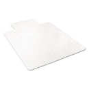 deflecto® wholesale. Economat Occasional Use Chair Mat For Low Pile Carpet, 45 X 53, Wide Lipped, Clear. HSD Wholesale: Janitorial Supplies, Breakroom Supplies, Office Supplies.