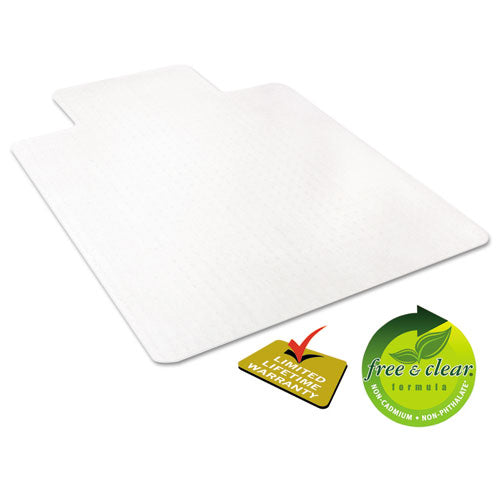 deflecto® wholesale. Economat Occasional Use Chair Mat For Low Pile Carpet, 45 X 53, Wide Lipped, Clear. HSD Wholesale: Janitorial Supplies, Breakroom Supplies, Office Supplies.