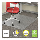 deflecto® wholesale. Economat Occasional Use Chair Mat For Low Pile Carpet, 45 X 53, Rectangular, Clear. HSD Wholesale: Janitorial Supplies, Breakroom Supplies, Office Supplies.