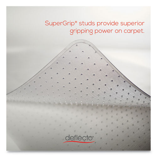 deflecto® wholesale. Economat Occasional Use Chair Mat For Low Pile Carpet, 45 X 53, Rectangular, Clear. HSD Wholesale: Janitorial Supplies, Breakroom Supplies, Office Supplies.