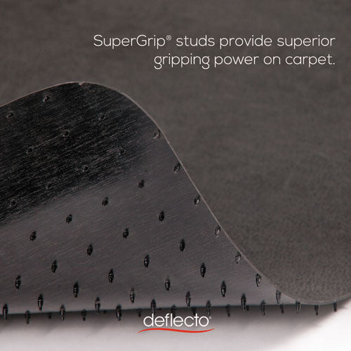 deflecto® wholesale. Economat Occasional Use Chair Mat For Low Pile Carpet, 46 X 60, Rectangular, Black. HSD Wholesale: Janitorial Supplies, Breakroom Supplies, Office Supplies.