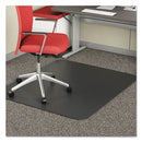 deflecto® wholesale. Economat Occasional Use Chair Mat For Low Pile Carpet, 46 X 60, Rectangular, Black. HSD Wholesale: Janitorial Supplies, Breakroom Supplies, Office Supplies.