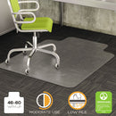 deflecto® wholesale. Duramat Moderate Use Chair Mat For Low Pile Carpet, 46 X 60, Wide Lipped, Clear. HSD Wholesale: Janitorial Supplies, Breakroom Supplies, Office Supplies.
