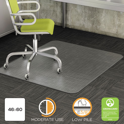 deflecto® wholesale. Duramat Moderate Use Chair Mat, Low Pile Carpet, Roll, 46 X 60, Rectangle, Clear. HSD Wholesale: Janitorial Supplies, Breakroom Supplies, Office Supplies.