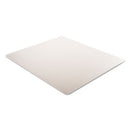 deflecto® wholesale. Duramat Moderate Use Chair Mat, Low Pile Carpet, Flat, 46 X 60, Rectangle, Clear. HSD Wholesale: Janitorial Supplies, Breakroom Supplies, Office Supplies.