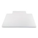 deflecto® wholesale. Antimicrobial Chair Mat, Medium Pile Carpet, 48 X 36, Lipped, Clear. HSD Wholesale: Janitorial Supplies, Breakroom Supplies, Office Supplies.