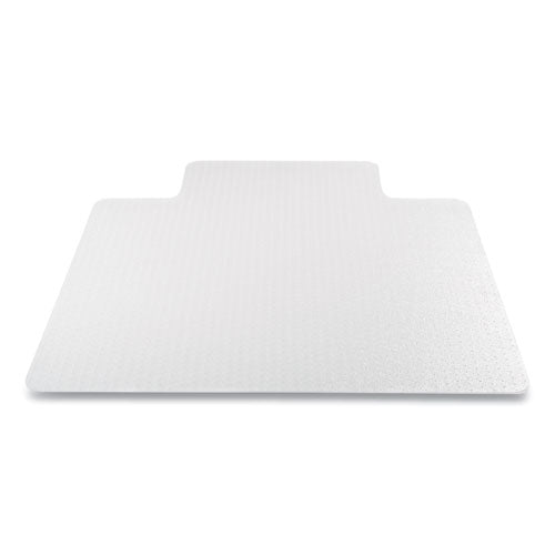 deflecto® wholesale. Antimicrobial Chair Mat, Medium Pile Carpet, 48 X 36, Lipped, Clear. HSD Wholesale: Janitorial Supplies, Breakroom Supplies, Office Supplies.