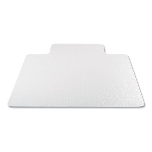 deflecto® wholesale. Antimicrobial Chair Mat, Medium Pile Carpet, 53 X 45, Lipped, Clear. HSD Wholesale: Janitorial Supplies, Breakroom Supplies, Office Supplies.