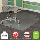 deflecto® wholesale. Supermat Frequent Use Chair Mat For Medium Pile Carpet, 45 X 53, Wide Lipped, Clear. HSD Wholesale: Janitorial Supplies, Breakroom Supplies, Office Supplies.