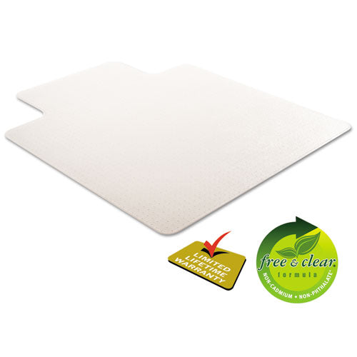 deflecto® wholesale. Rollamat Frequent Use Chair Mat, Med Pile Carpet, Flat, 45 X 53, Wide Lipped, Clear. HSD Wholesale: Janitorial Supplies, Breakroom Supplies, Office Supplies.