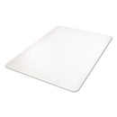 deflecto® wholesale. All Day Use Chair Mat - Hard Floors, 36 X 48, Rectangular, Clear. HSD Wholesale: Janitorial Supplies, Breakroom Supplies, Office Supplies.