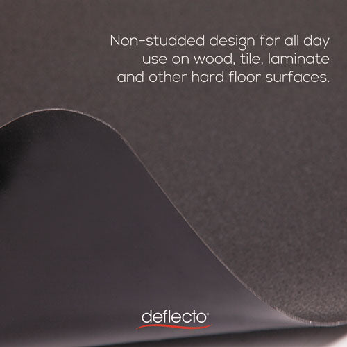 deflecto® wholesale. Economat All Day Use Chair Mat For Hard Floors, 45 X 53, Rectangular, Black. HSD Wholesale: Janitorial Supplies, Breakroom Supplies, Office Supplies.