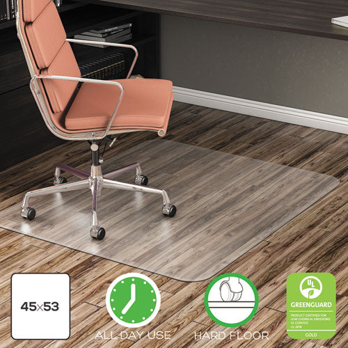 deflecto® wholesale. Economat All Day Use Chair Mat For Hard Floors, 45 X 53, Clear. HSD Wholesale: Janitorial Supplies, Breakroom Supplies, Office Supplies.