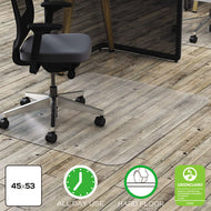 deflecto® wholesale. All Day Use Chair Mat - Hard Floors, 45 X 53, Rectangle, Clear. HSD Wholesale: Janitorial Supplies, Breakroom Supplies, Office Supplies.