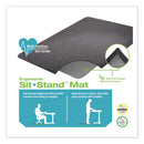 deflecto® wholesale. Ergonomic Sit Stand Mat, 48 X 36, Black. HSD Wholesale: Janitorial Supplies, Breakroom Supplies, Office Supplies.