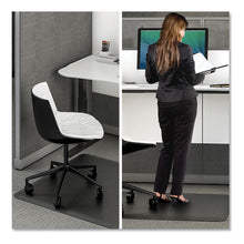 Load image into Gallery viewer, deflecto® wholesale. Ergonomic Sit Stand Mat, 48 X 36, Black. HSD Wholesale: Janitorial Supplies, Breakroom Supplies, Office Supplies.