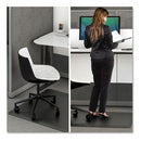 deflecto® wholesale. Ergonomic Sit Stand Mat, 48 X 36, Black. HSD Wholesale: Janitorial Supplies, Breakroom Supplies, Office Supplies.
