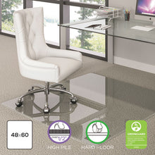 Load image into Gallery viewer, deflecto® wholesale. Premium Glass All Day Use Chair Mat - All Floor Types, 48 X 60, Rectangular, Clear. HSD Wholesale: Janitorial Supplies, Breakroom Supplies, Office Supplies.