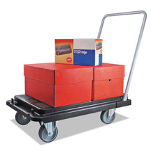 Load image into Gallery viewer, deflecto® wholesale. Heavy-duty Platform Cart, 500 Lb Capacity, 21 X 32.5 X 37.5, Black. HSD Wholesale: Janitorial Supplies, Breakroom Supplies, Office Supplies.