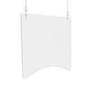 deflecto® wholesale. Hanging Barrier, 23.75" X 23.75", Acrylic, Clear, 2-carton. HSD Wholesale: Janitorial Supplies, Breakroom Supplies, Office Supplies.